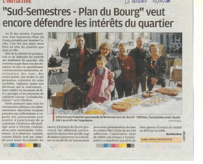 Article de La Provence du 18/02/2010